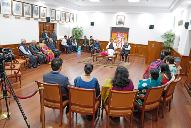 Interaction with Vice-President, Sh Venkaiah Naidu